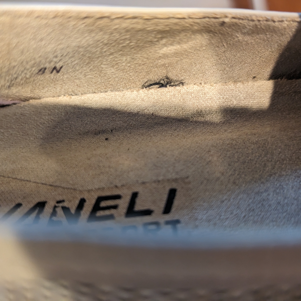 Pre-owned Vaneli Beige and Cream Slip-On Sneakers - Picture 7 of 8